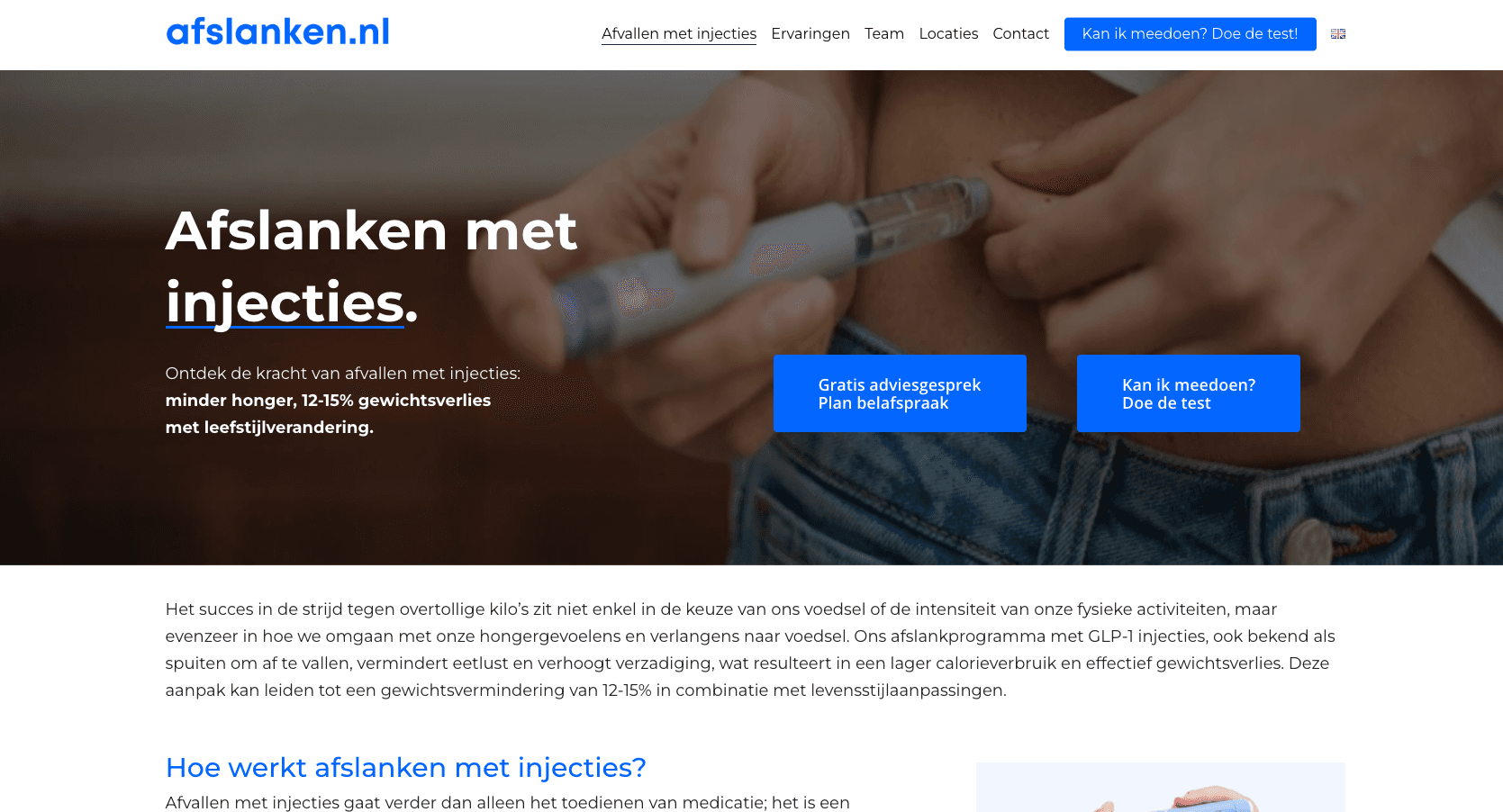 Afslanken.nl - Afvallen met injecties kliniek